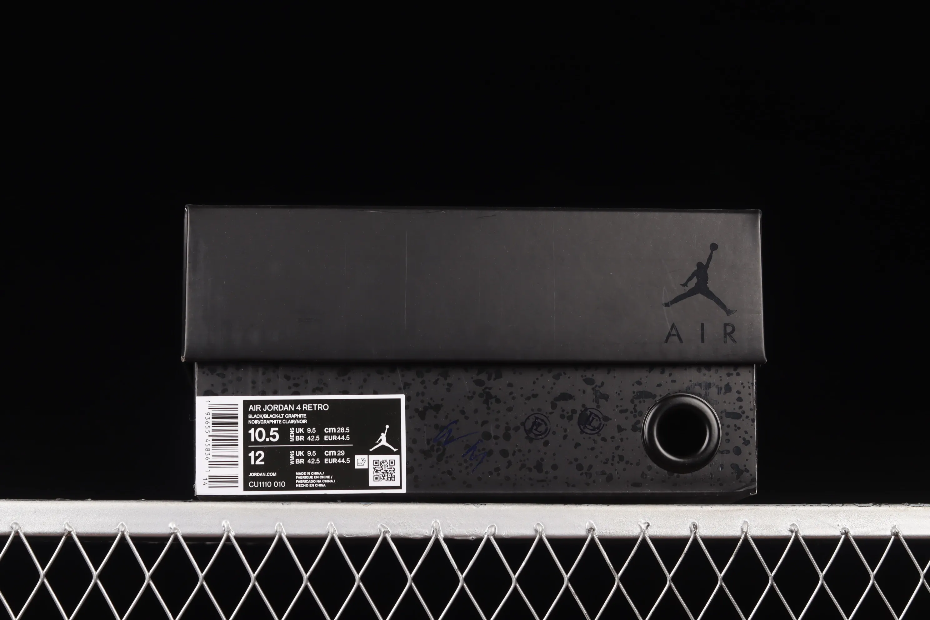 All categories Air Jordan Jordan series basketball shoes Air Jordan 4 foreign trade version Air Jordan 4 Retro "Black Cat" AJ4 Joe 4 Black Cat First layer frosted CU1110-010